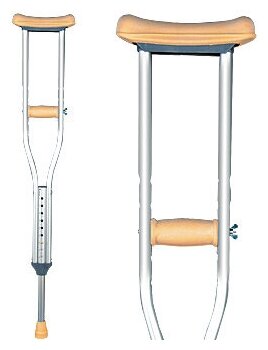 Костыли подмышечные 160-180см Валентайн Интернешнл - фото №5