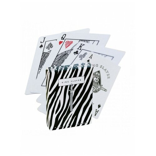 Игральные карты Ellusionist King Slayer Zebra, Король Убийца Зебра, Ellusionist карты ellusionist discord