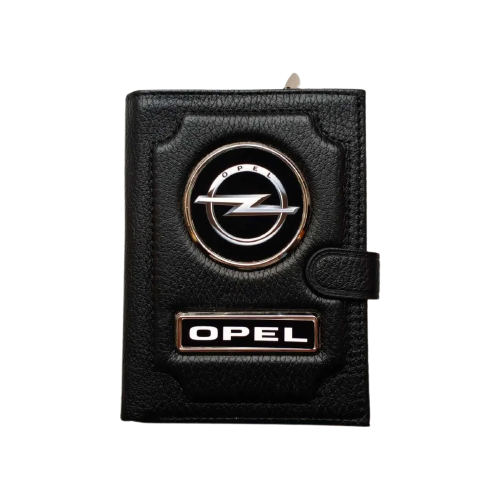 Обложка для автодокументов Opel 1-6-613, черный