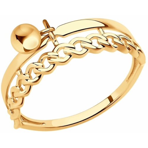 Кольцо Diamant online, золото, 585 проба, размер 18 ringstone кольцо black из золота c подвижным элементом