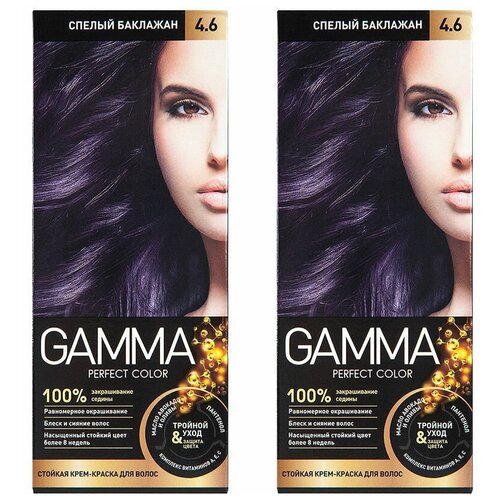 SVOBODA GAMMA PERFECT COLOR Стойкая крем-краска тон 46 Cпелый баклажан 2 шт в наборе 549₽