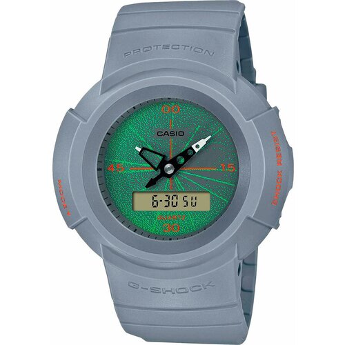 Наручные часы CASIO G-Shock, зеленый, серый часы наручные casio gba 800 8a