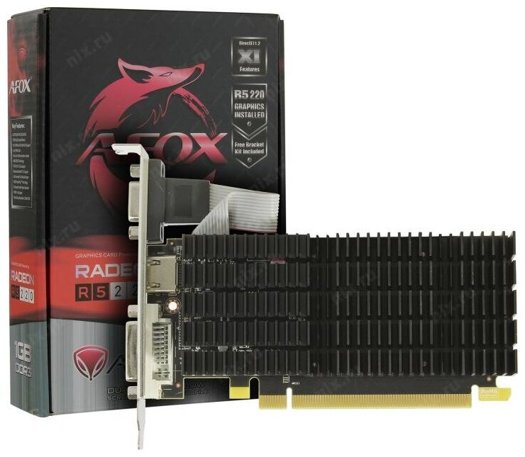 Видеокарта AFOX Radeon R5 220 1 ГБ AFR5220-1024D3L9-V2