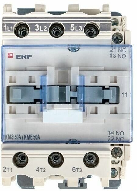 Контактор КМЭ 50А кат. 220В AC 1НО+1НЗ EKF ctr-s-50-220 - фотография № 3