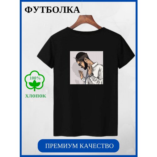 фото Футболка adonis, размер 52/54, черный