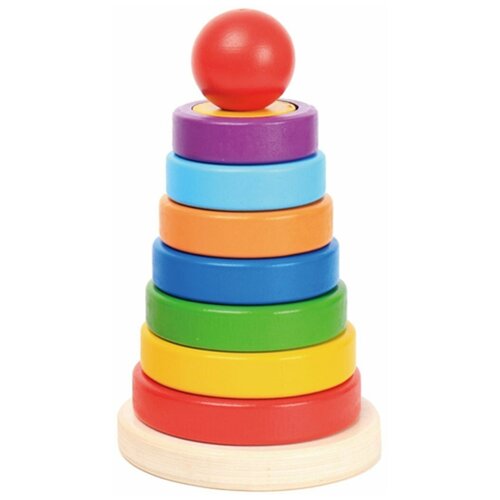 Развивающая игрушка Mapacha Знайка 76826, 16 дет., мультиколор пирамидка геометрические фигуры