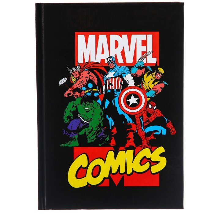 Ежедневник А5, 80 листов "Marvel. Comics", Мстители