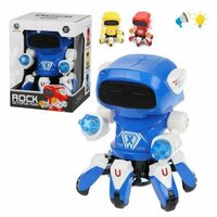 Электронная игрушка «Робот» представлена в ассортименте, в нескольких цветовых вариантах.;
При включении игрушка танцует, светится разными цветами  ...