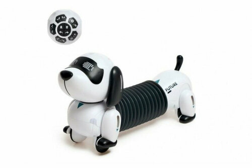 Интерактивная радиоуправляемая собака робот Такса (растягивается, световые и звуковые эффекты) Le Neng Toys LNT-K22