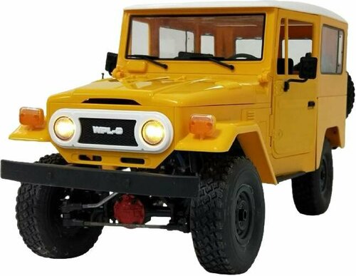 Радиоуправляемая модель WPL японский внедорожник Toyota FJ40 4WD (1к16) KIT желтая (C-34KM-Y)