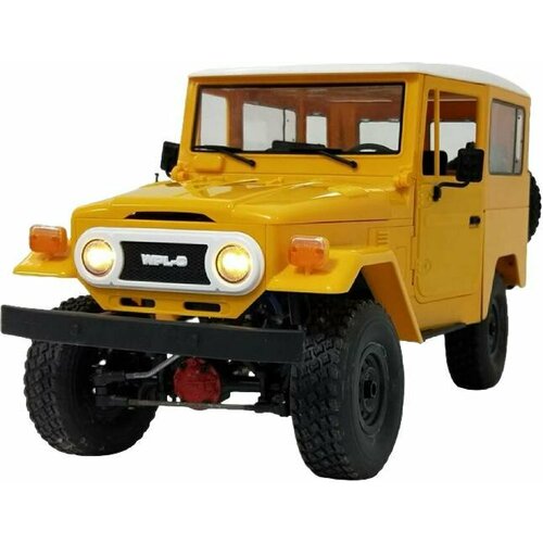 Радиоуправляемая модель WPL японский внедорожник Toyota FJ40 4WD (1к16) KIT желтая (C-34KM-Y)