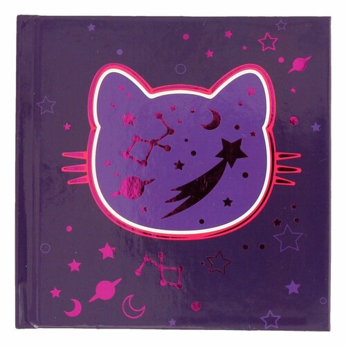 Феникс + Записная книжка Notebook ( 105 x 105 мм) 80 л. без линовки Космо кот 61547 щетка для туалета рыжий кот bath 105×105×405 мм