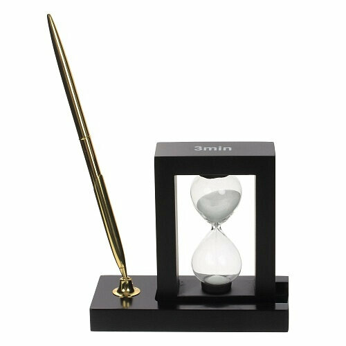Набор настольный REMECO COLLECTION (песочные часы, ручка), 12*6*21 см.