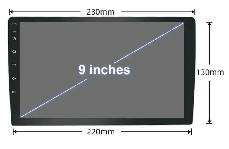 Автомагнитола 2 din TAKARA с сенсорным экраном 9 дюймов, GPS, Mirror Link, Bluetooth / магнитола