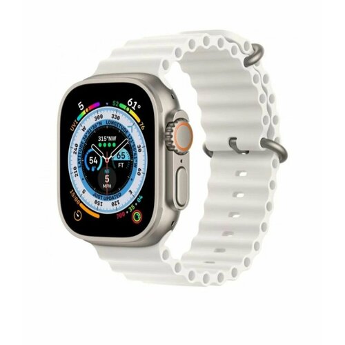 Умные смарт часы Smart Watch X8Ultra 49 мм с NFC и беспроводной зарядкойподарокбелый 239900₽