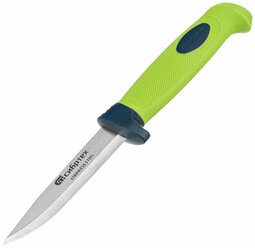 Нож универсальный с чехлом Сибртех обрезиненная рукоятка, 220 мм, лезвие - 100 мм 79015