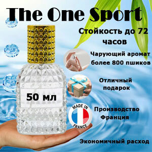 Масляные духи The One Sport, мужской аромат, 50 мл.