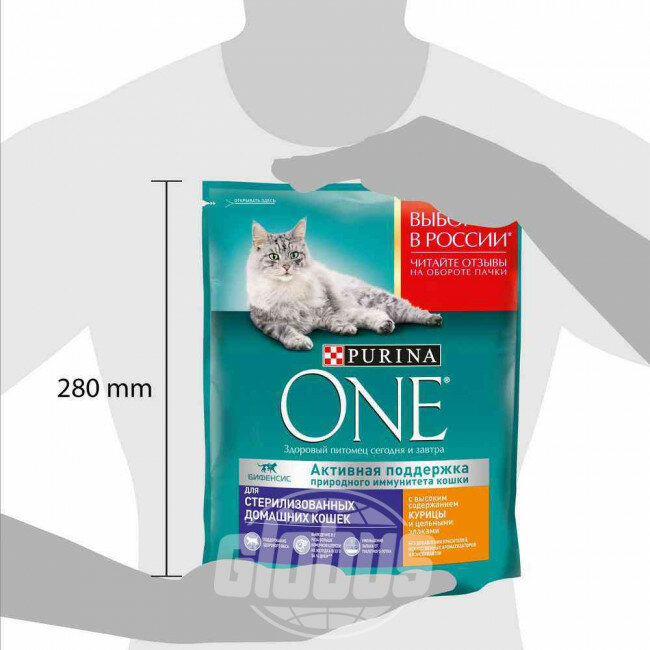 Сухой корм Purina One Sterilized с курицей и цельными злаками для домашних стерилизованных кошек и котов 750 г - фотография № 6