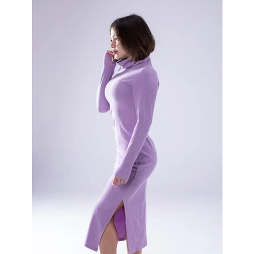 фото Платье повседневное, размер 46/48, фиолетовый guljan
