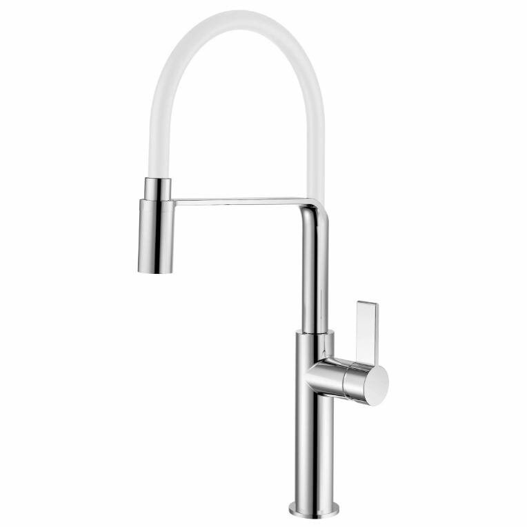 Смеситель для кухни с гибким изливом Rush (Раш) (MS9035-35White) белый