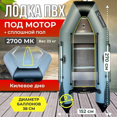 фото Лодка надувная пвх с килевым дном wavepro