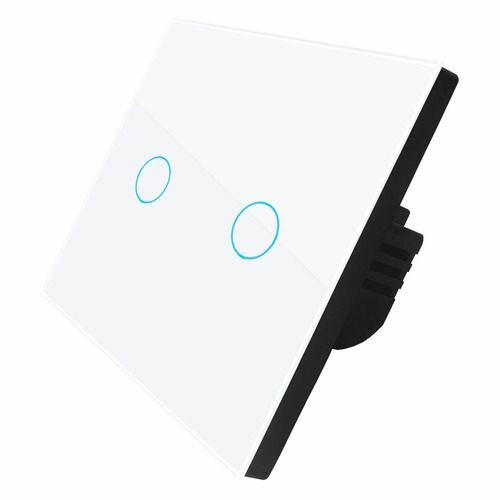 Умный выключатель Digma DiSwitch 2p, двухклавишный, белый [dsw2p]