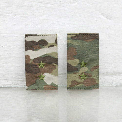 Фальшпогоны тк. мультикам вышивка оливковая прапорщик