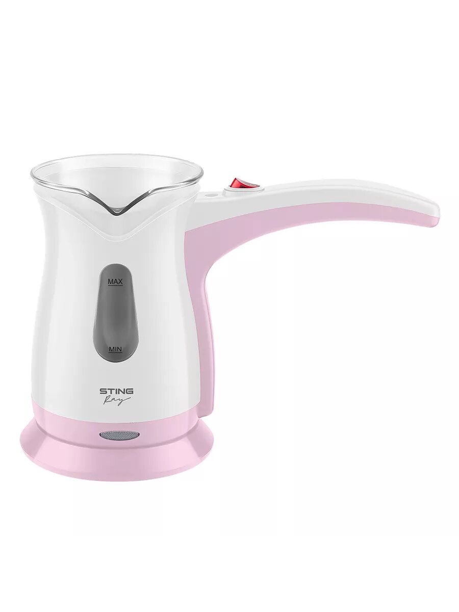 Турка кофеварка электрическая STINGRAY ST-CW3150A белый/розовый