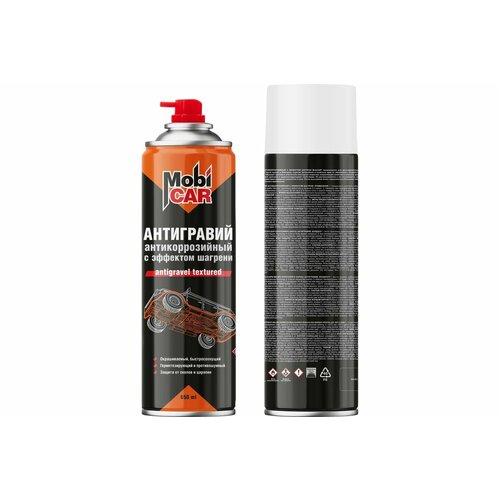 Mobicar Антигравий антикоррозийный с эффектом шагрени 650 мл белый 0521-03 MC 880₽