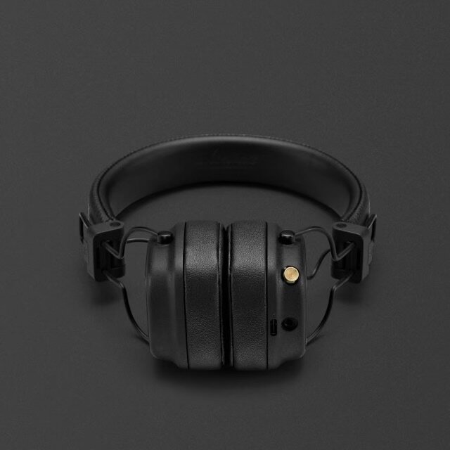 Беспроводные наушники Marshall Major IV, накладные, Bluetooth, черные — фото 1