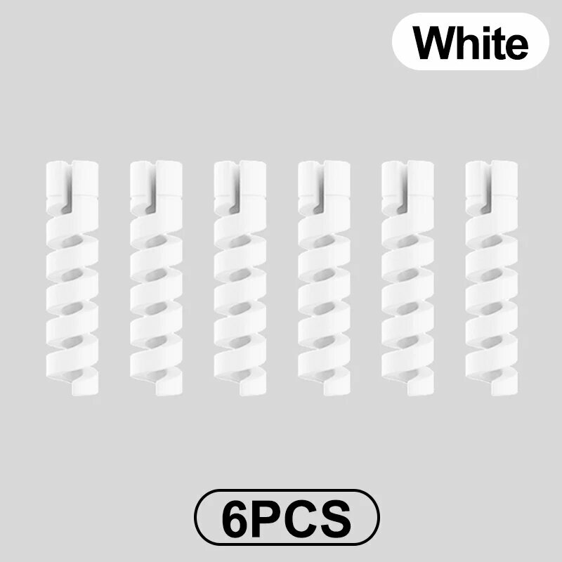 Зажим для кабеля B 6Pcs-White