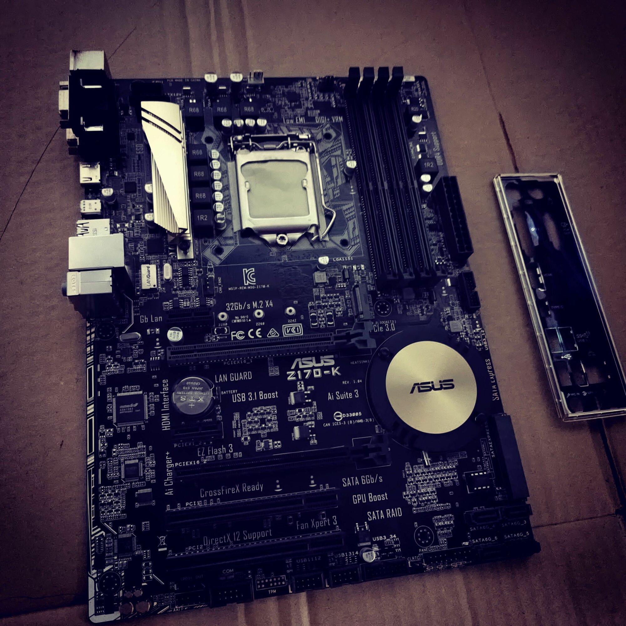 Материнская плата ASUS Z170-K/LGA1151(арт.16049-OZ)