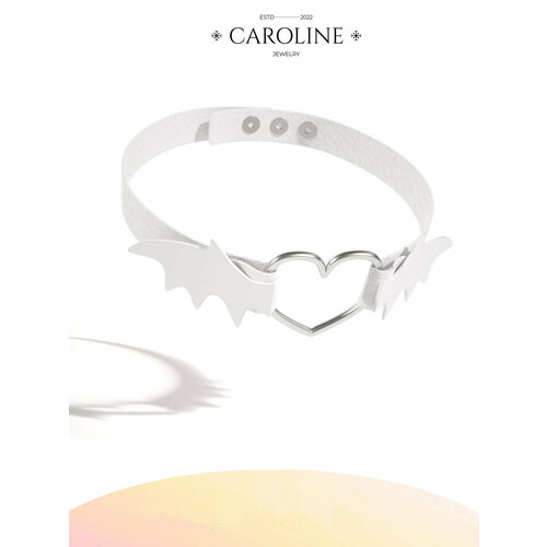 фото Чокер caroline jewelry, длина 39.5 см, белый
