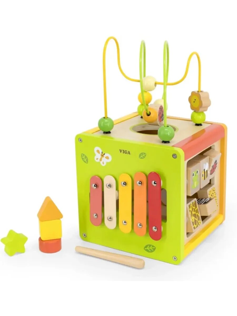 Бизиборд для малышей развивающая деревянная игрушка 44716