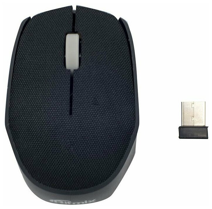 Беспроводная мышь Ritmix RMW-611 тканевая поверхность (черный)