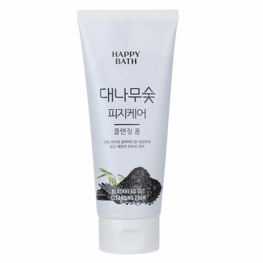Пенка для умывания HAPPY BATH Blackhead Out очищающая с древесным углем 200 г