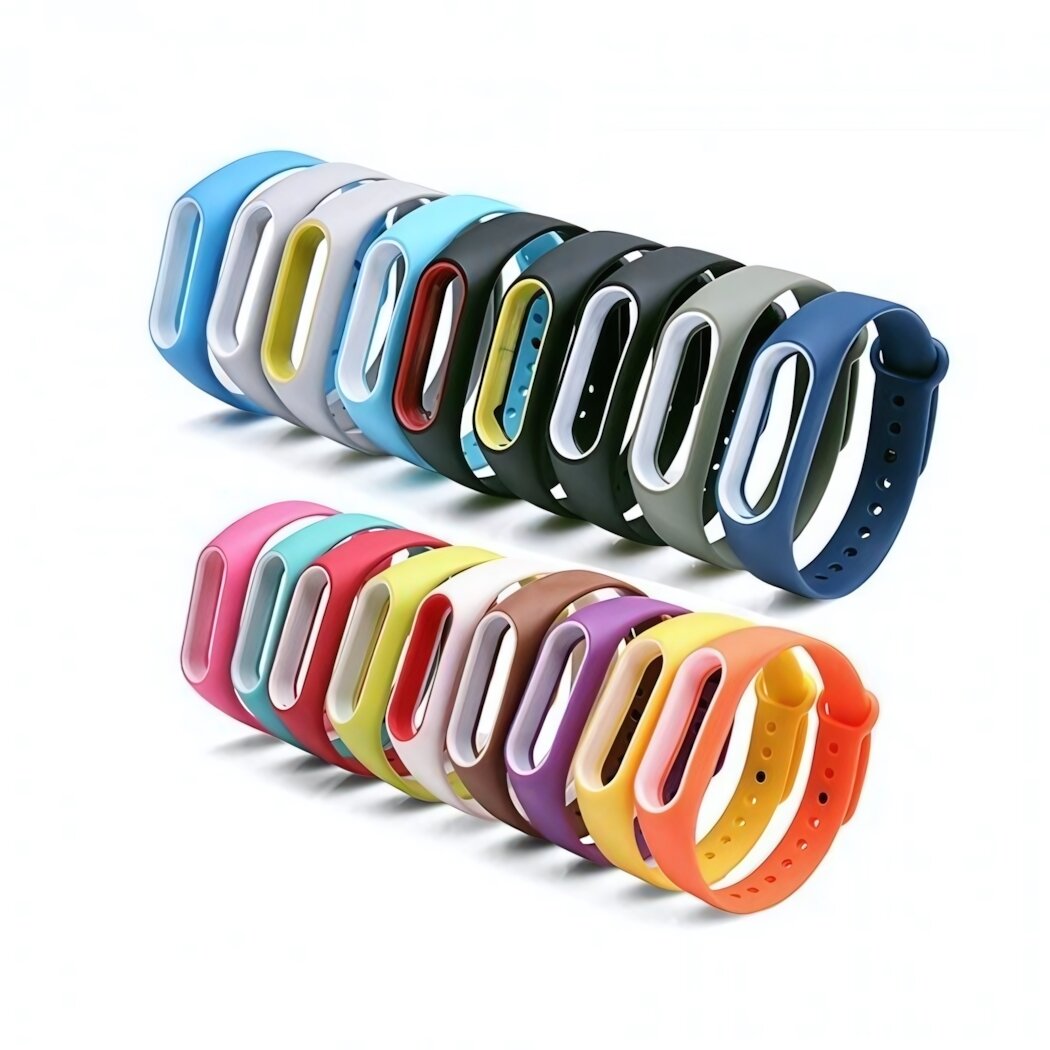 Ремешок для Mi Band 2, розовый, гипоаллергенный силикон, прочный и удобный