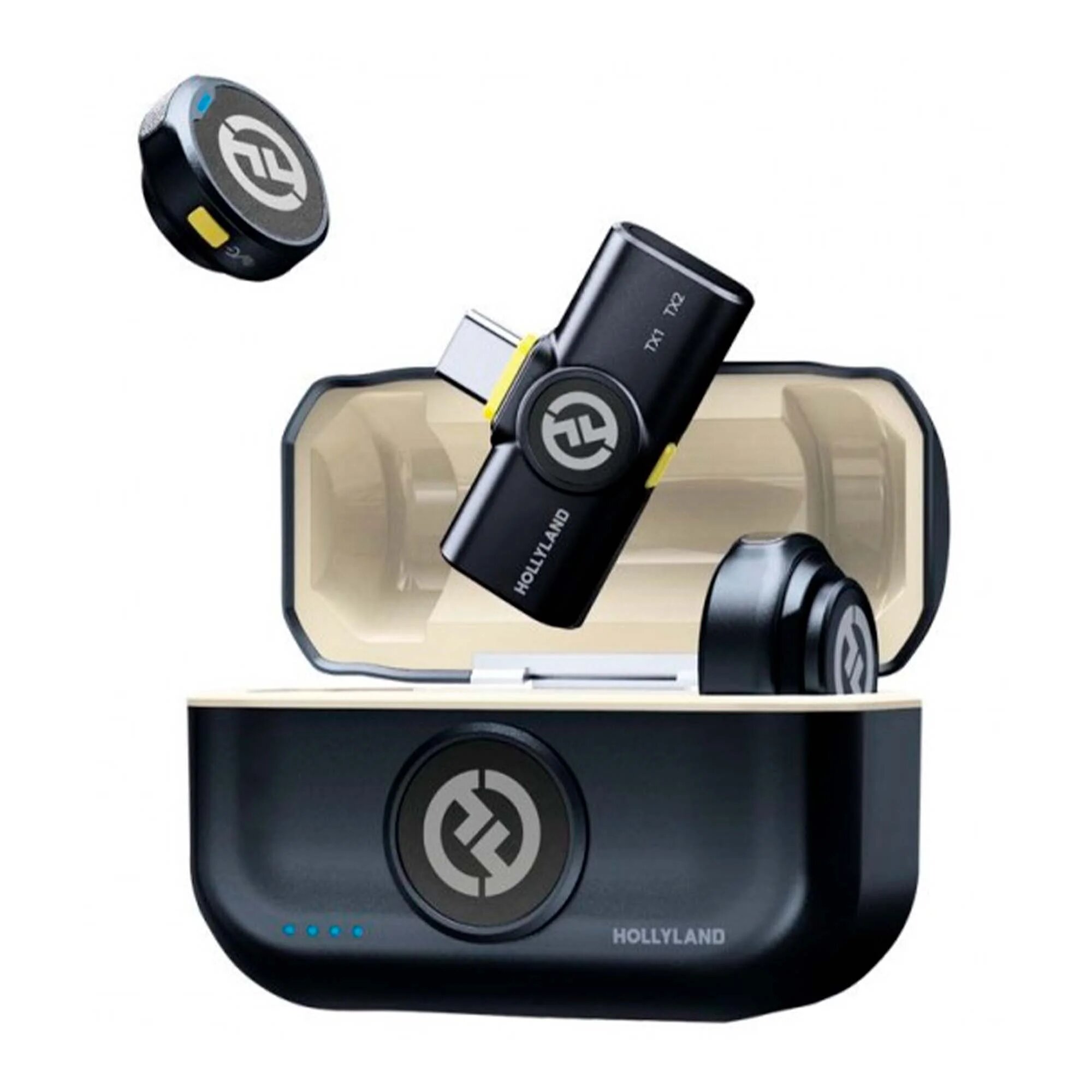 Радиосистема микрофонная HOLLYLAND Lark M2, с шумоподавлением, 2 микрофона, (USB Type-C)