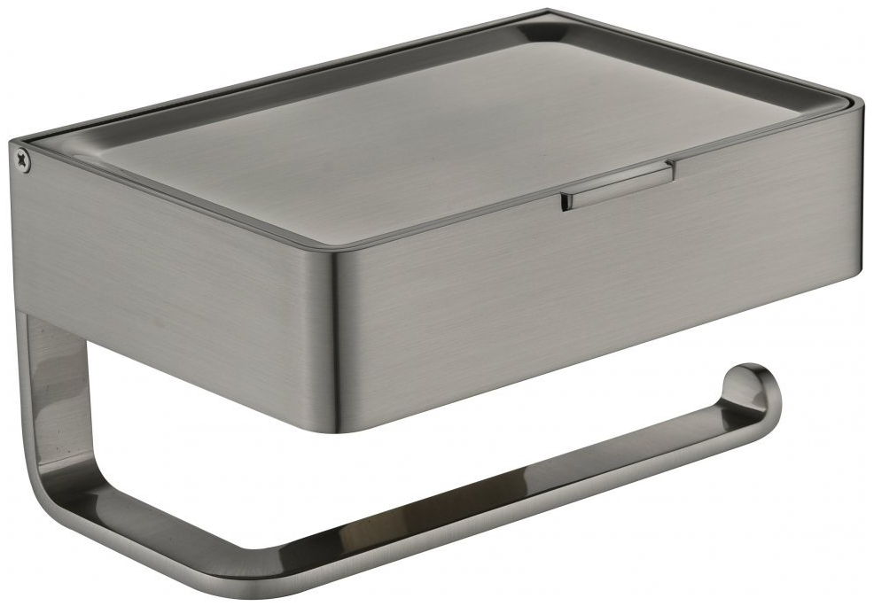 Настенный бумагодержатель плоский Grocenberg AC0050 (Никель)