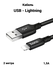 Кабель в тканевой оплетке USB - Lightning Hoco X14 Times Speed