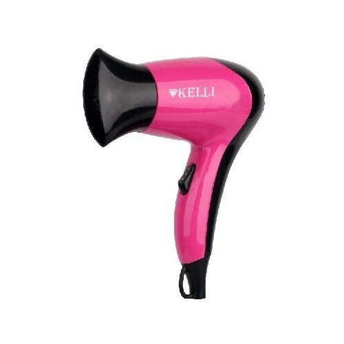 Фен KELLI KL-1119 1400 Вт 2 скорости черныйрозовый 125300₽