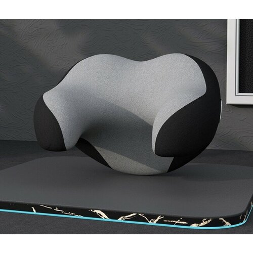 Автомобильная подушка для шеи из пены с эффектом памяти, серый-черный