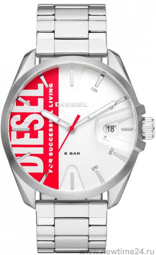 Наручные часы DIESEL MS9 DZ1992, серебряный, красный