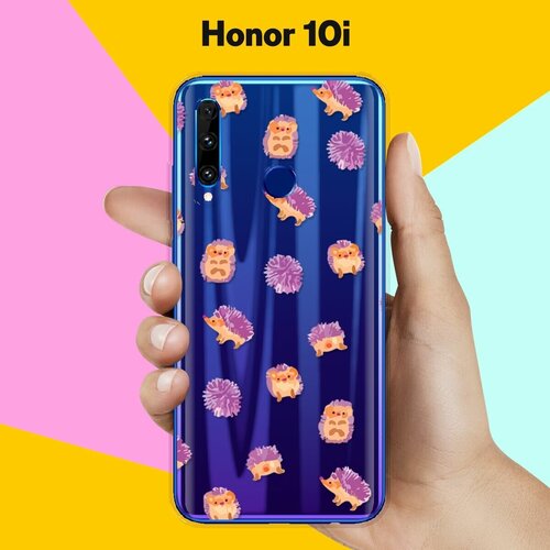 Силиконовый чехол Узор из ёжиков на Honor 10i силиконовый чехол узор из ёжиков на honor 7a pro