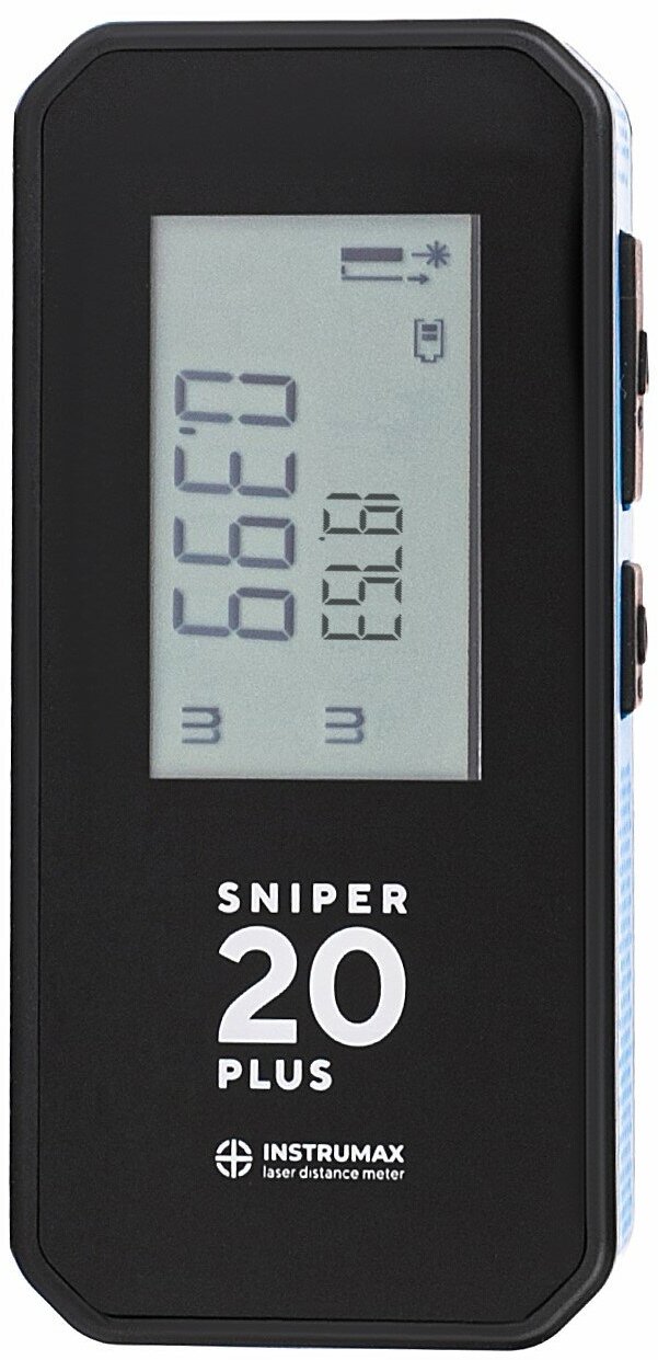 Лазерный дальномер (рулетка) Sniper 20 plus (дальность 20м; точность 3 мм) Instrumax IM0144