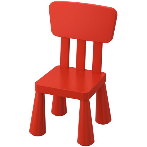 Детский стул Маммут, для дома и улицы, красный Ikea 3427818 .