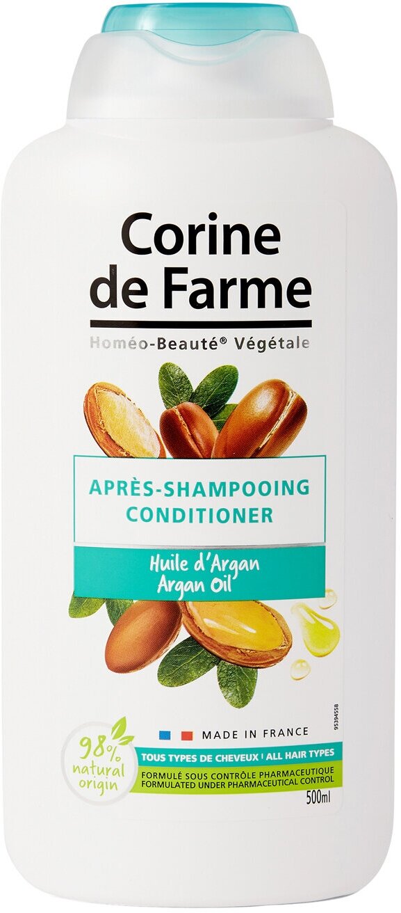CORINE DE FARME Бальзам-ополаскиватель для волос с аргановым маслом, 500 мл
