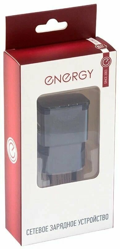 Блок питания ENERGY ET-09 220V-5V USB 5V 1AAh черный