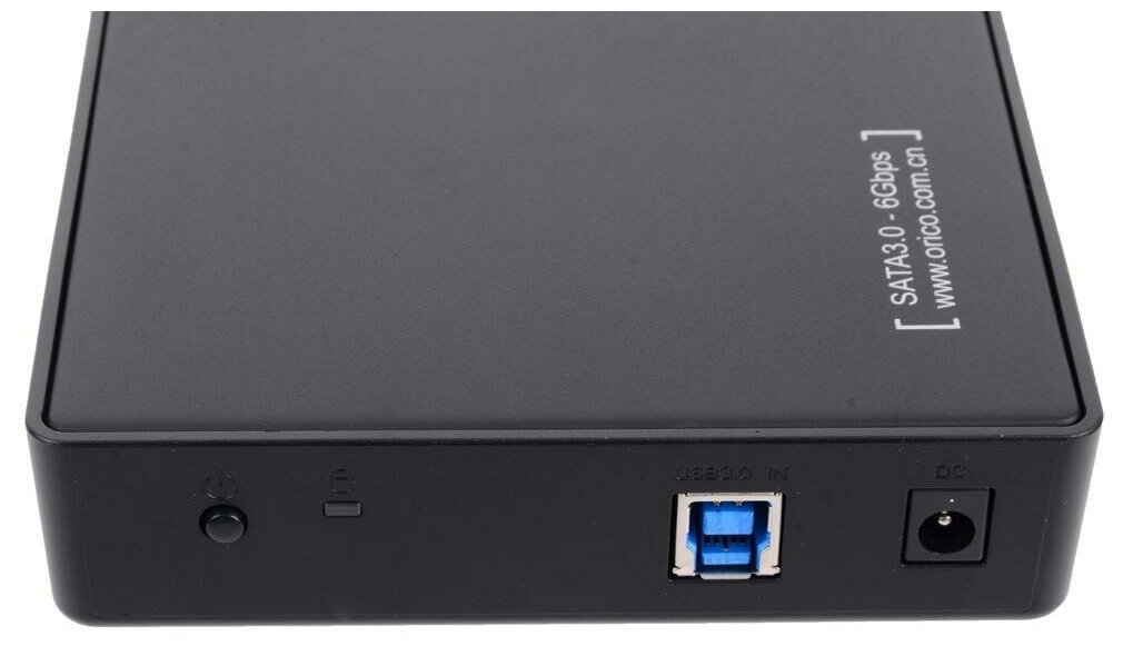 Внешний контейнер для HDD 3.5" SATA Orico USB3.0 черный - фото №6