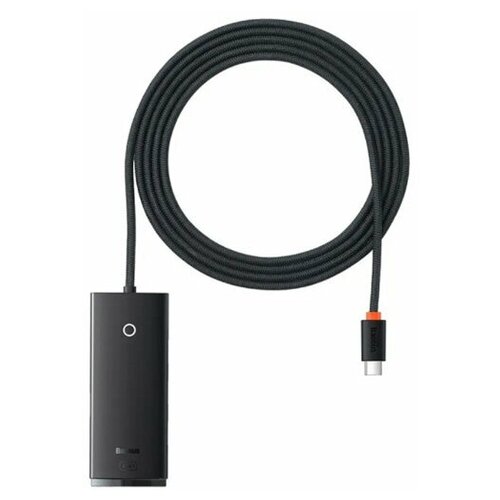 Хаб Baseus Lite Series 4-Port Type-C HUB Adapter 2м (WKQX030501) Type-C to USB 3.0x4 (black)